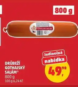 Penny Market Drůbeží gothajský salám nabídka