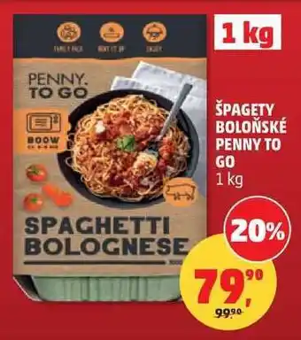 Penny Market Špagety boloňské Penny To Go nabídka