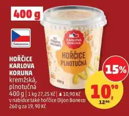 Penny Market HOŘČICE KARLOVA KORUNA nabídka