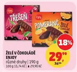 Penny Market ŽELÉ V ČOKOLÁDĚ ENJOY nabídka