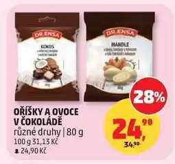 Penny Market OŘÍŠKY A OVOCE V ČOKOLÁDĚ nabídka