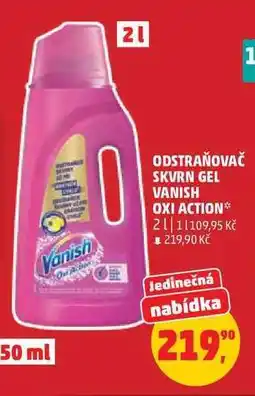 Penny Market Odstraňovač skvrn gel Vanish Oxi Action nabídka
