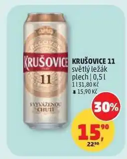 Penny Market KRUŠOVICE 11° světlý ležák plech nabídka
