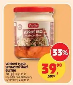 Penny Market Vepřové maso ve vlastní šťávě Gustito nabídka