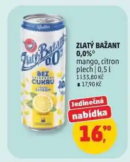 Penny Market ZLATÝ BAŽANT 0,0% nabídka