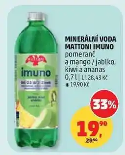 Penny Market MINERÁLNÍ VODA MATTONI IMUNO nabídka