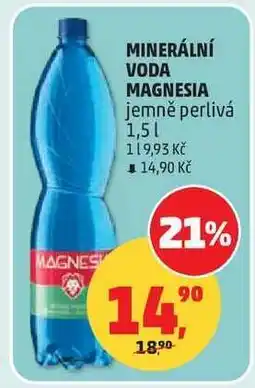 Penny Market Minerální voda Magnesia jemně perlivá 1,5 l nabídka