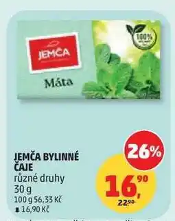 Penny Market Jemča bylinné čaje nabídka