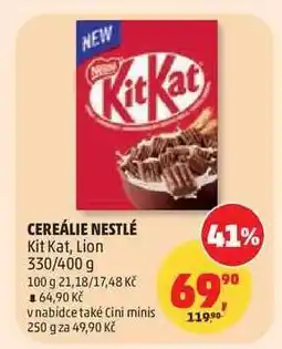 Penny Market Cereálie Nestlé Kit Kat, Lion nabídka