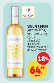 Penny Market VINUM REGUM jakostní vína nabídka