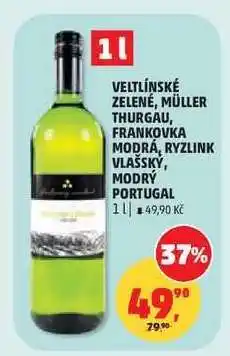 Penny Market Veltlínské zelené, Müller Thurgau, Frankovka modrá, Ryzlink vlašský, Modrý Portugal nabídka