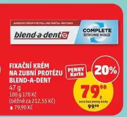 Penny Market FIXAČNÍ KRÉM NA ZUBNÍ PROTÉZU BLEND-A-DENT nabídka