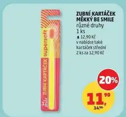 Penny Market ZUBNÍ KARTÁČEK MĚKKÝ BE SMILE nabídka