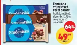 Penny Market ČOKOLÁDA STUDENTSKÁ PEČEŤ ORION nabídka