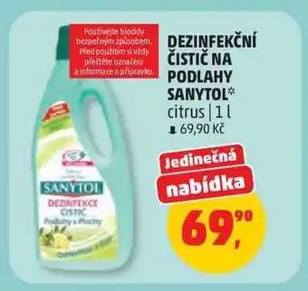 Penny Market DEZINFEKČNÍ ČISTIČ NA PODLAHY SANYTOL nabídka