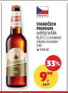Penny Market Staročech Premium světlý ležák 0,5 l nabídka