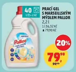 Penny Market Prací gel s marseillským mýdlem Pallor nabídka