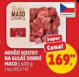 Penny Market HOVĚZÍ KOSTKY NA GULÁŠ DOBRÉ MASO nabídka