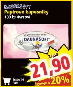 Norma DAUNASOFT Papírové kapesníky nabídka