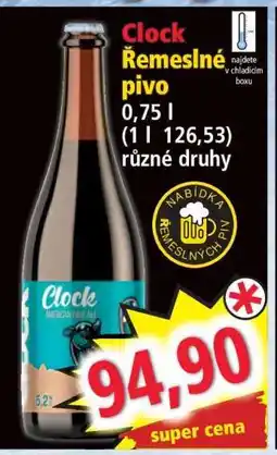 Norma Clock Řemeslné pivo nabídka