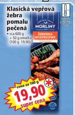 Norma Klasická vepřová žebra pomalu pečená nabídka