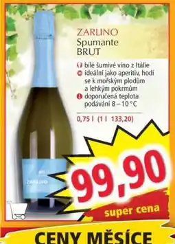Norma ZARLINO Spumante BRUT nabídka