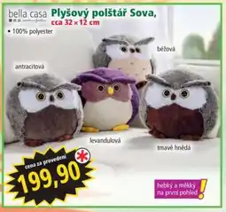 Norma Plyšový polštář Sova nabídka