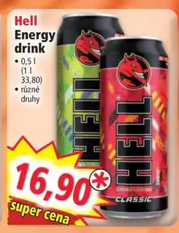 Norma Hell energy drink nabídka
