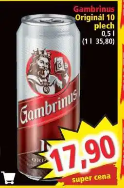 Norma Gambrinus Originál 10 plech nabídka