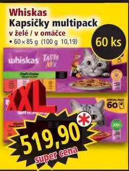 Norma Whiskas Kapsičky multipack nabídka