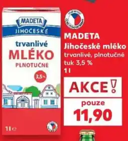 Kaufland MADETA Jihočeské mléko nabídka