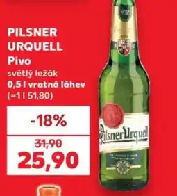 Kaufland PILSNER URQUELL Pivo nabídka