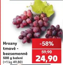 Kaufland Hrozny tmavé - bezsemenné nabídka