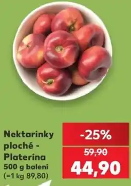 Kaufland Nektarinky ploché - Platerina nabídka