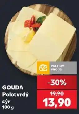 Kaufland GOUDA Polotvrdý sýr nabídka
