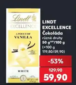 Kaufland LINDT EXCELLENCE Čokoláda nabídka