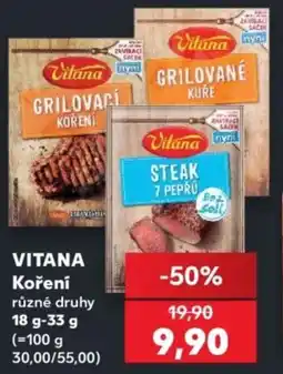 Kaufland VITANA Koření nabídka