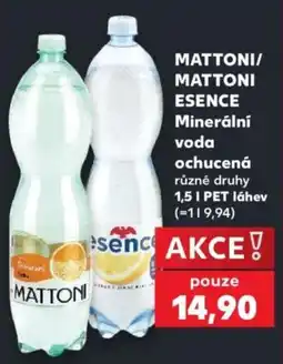 Kaufland MATTONI/ MATTONI ESENCE Minerální voda ochucená nabídka