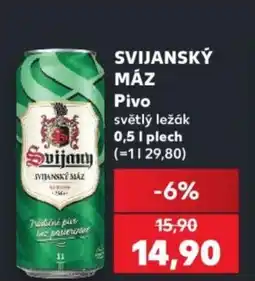 Kaufland SVIJANSKÝ MÁZ Pivo nabídka