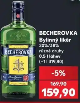Kaufland BECHEROVKA Bylinný likér nabídka