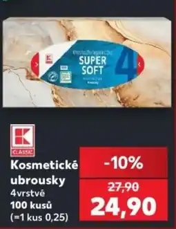 Kaufland Kosmetické ubrousky nabídka