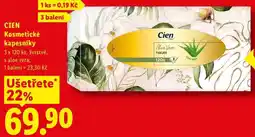 Lidl CIEN Kosmetické kapesníky, 3x 120 ks nabídka