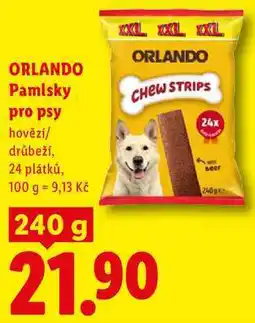 Lidl ORLANDO Pamlsky pro psy nabídka