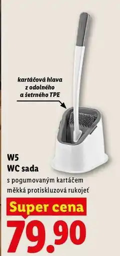 Lidl W5 WC sada, s pogumovaným kartáčem měkká protiskluzová rukojeť nabídka