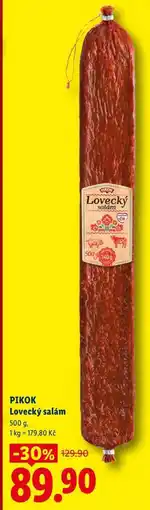 Lidl PIKON Lovecký salám nabídka