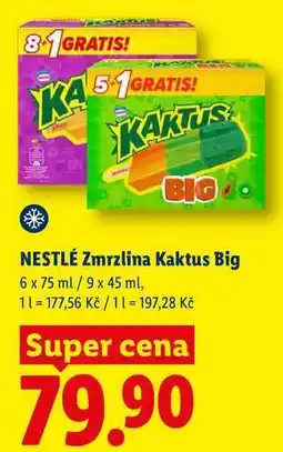 Lidl NESTLÉ Zmrzlina Kaktus Big, 6x 75 ml/9x 45 ml nabídka