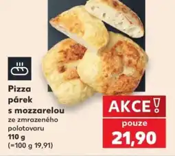 Kaufland Pizza párek s mozzarelou nabídka