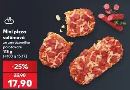 Kaufland Mini pizza salámová nabídka