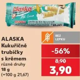 Kaufland ALASKA Kukuřičné trubičky s krémem nabídka
