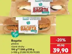 Kaufland Bageta plněná nabídka